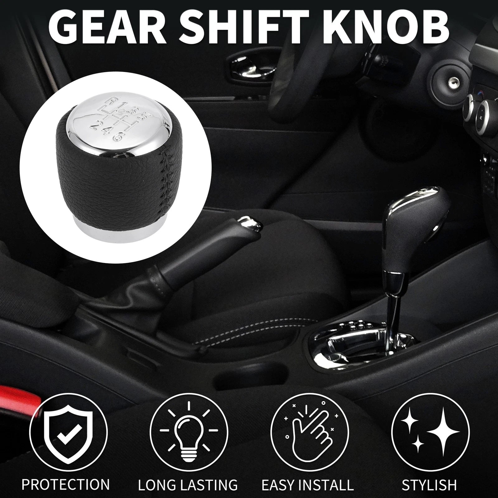 6 Speed Manual Gear Shift Knob Replacement for Toyota Auris (2008–2018)