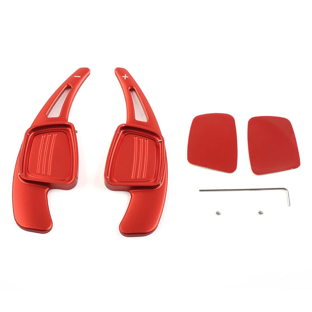 Steering Wheel Shift Paddle Shifter for Audi A3 A4L A5 A6L S3 S4 Q2 Q5L Q7 (Red)