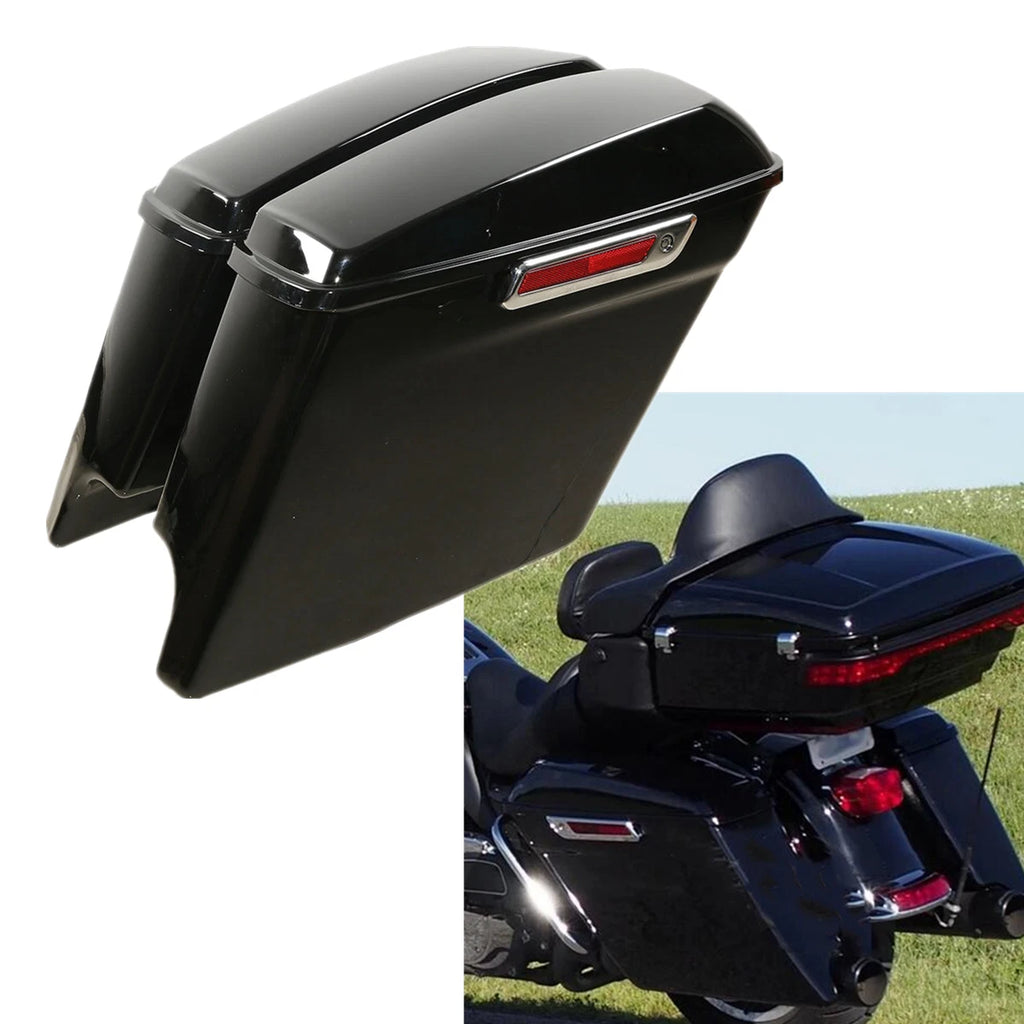 5" Stretched Extended Hard Saddlebags for Harley Touring Electra Glide (1993–2013)