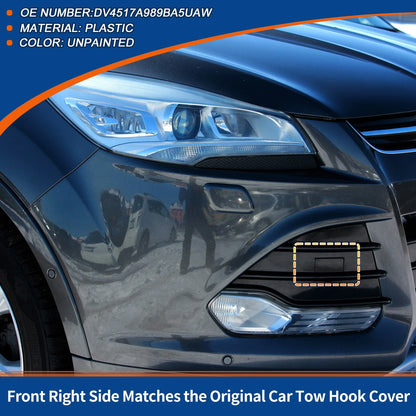 Tow Hook Cover for Ford Escape (No.DV4517A989B, A5UAW) Black
