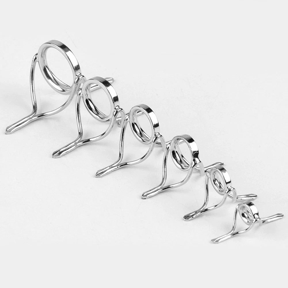 Fishing Rod Guides Set of 7 Stainless Steel Ceramic Ring