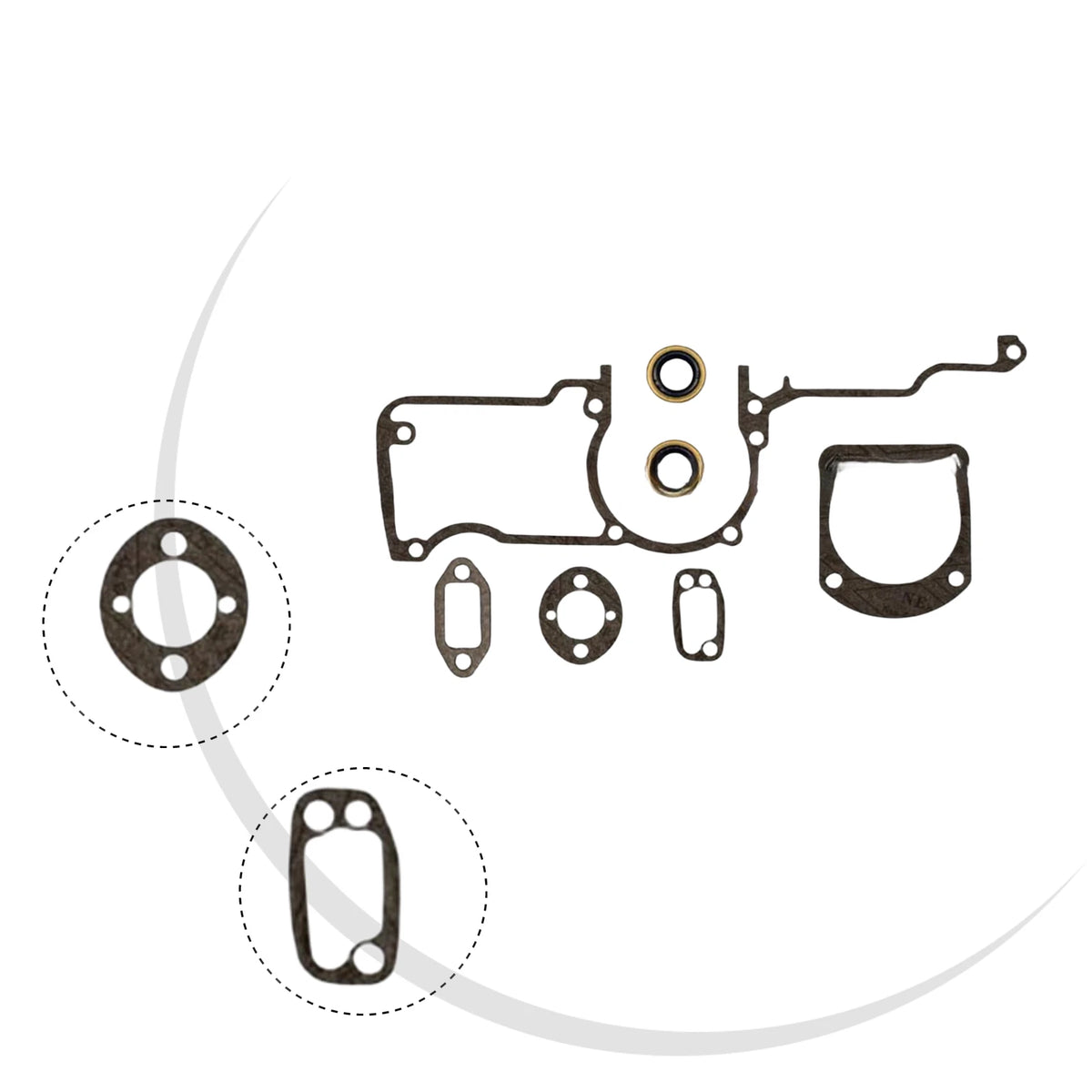 Set of 7 Replacement Gaskets and Oil Seals for Chainsaw Models 61 268 268xp