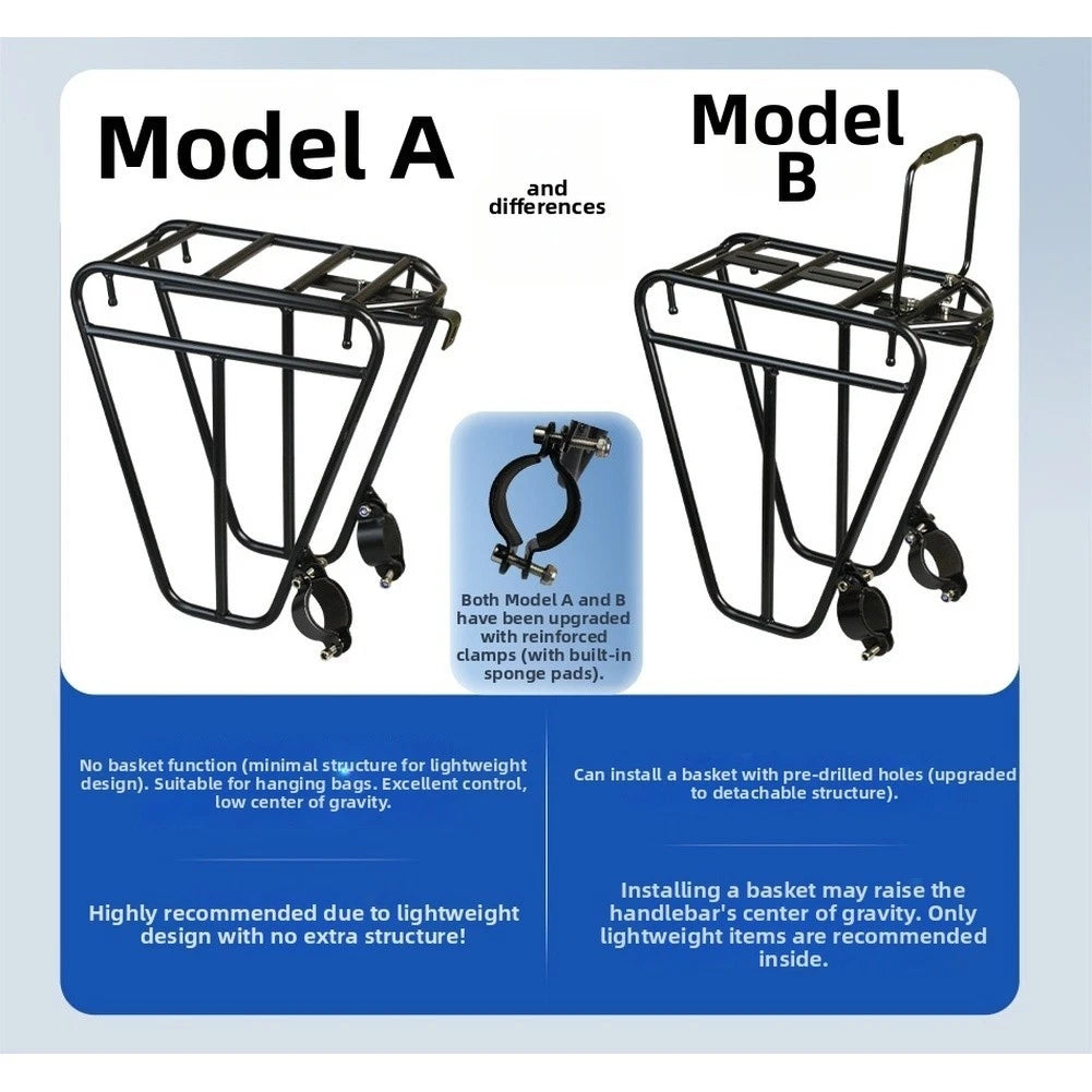 Steel Front Rack for Mountain Bikes (30x23x27.4cm)