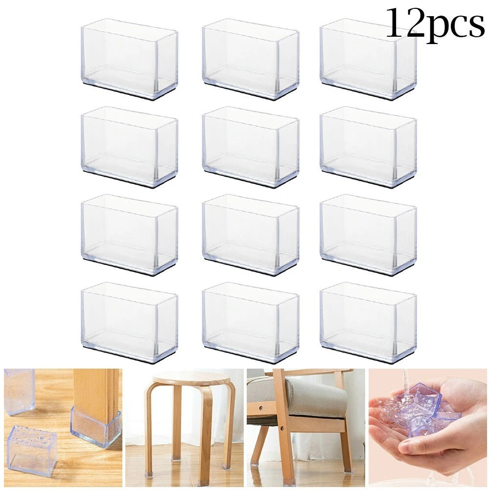 Set of 12 Chair Leg Feet Pads for Floor Protection