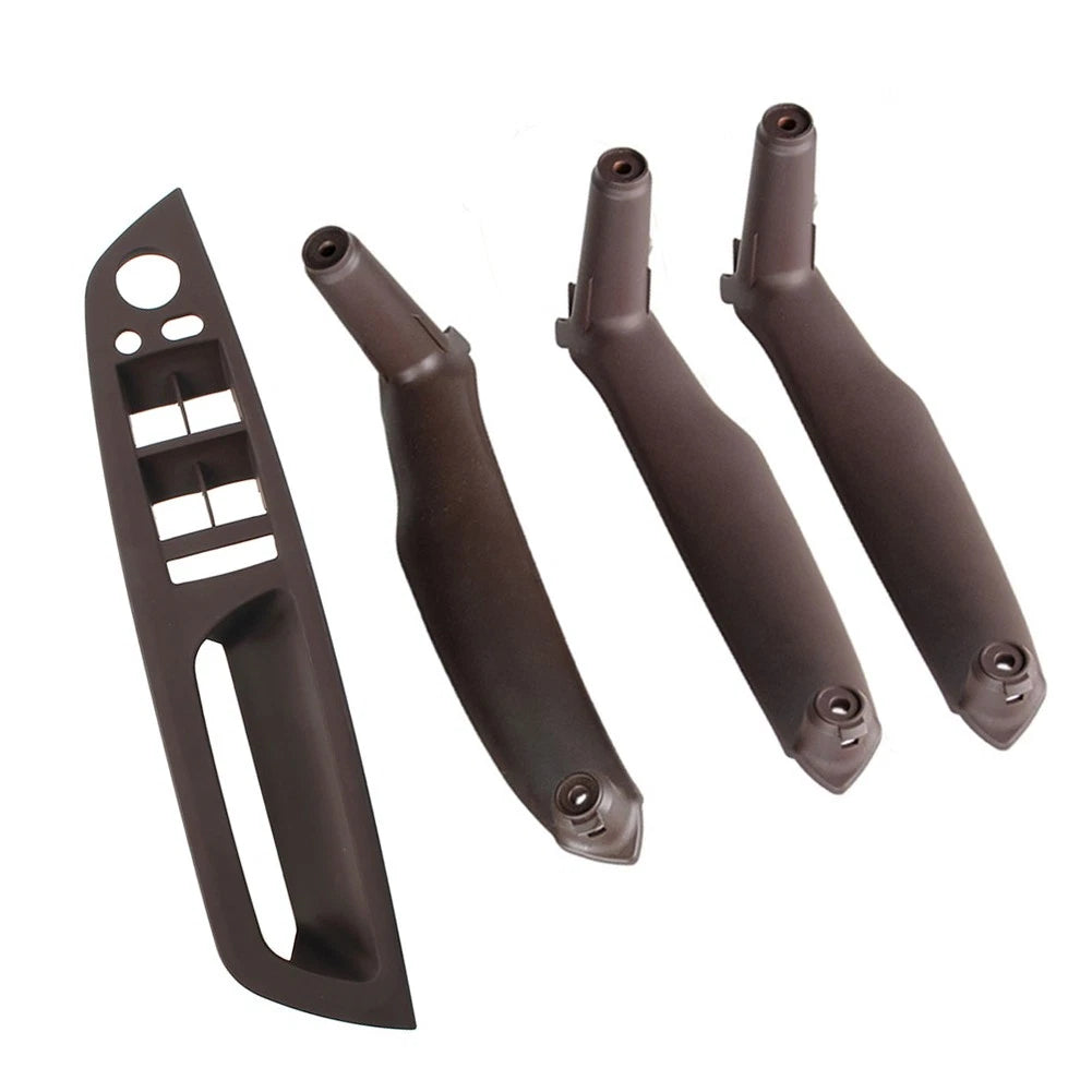 4X Inner Door Pull Handle Trim Cover for BMW X5 E70 X6 E71 E72 (2007–2013) Mocha RHD