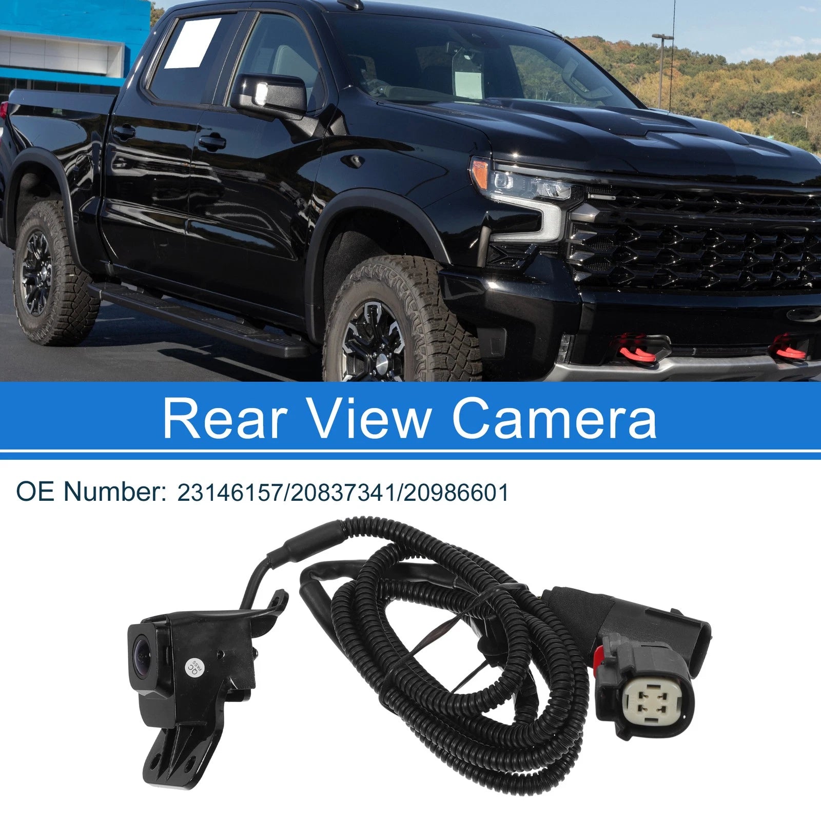 Rear View Camera Backup Replacement 120-180 Degree for Chevrolet Silverado (2011–2019)