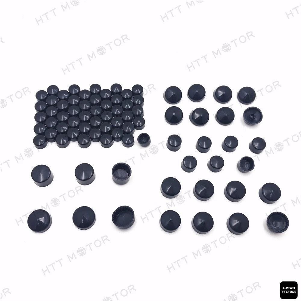 79pcs Black Caps Dress Kit for Harley Big Twins (1999–2016)