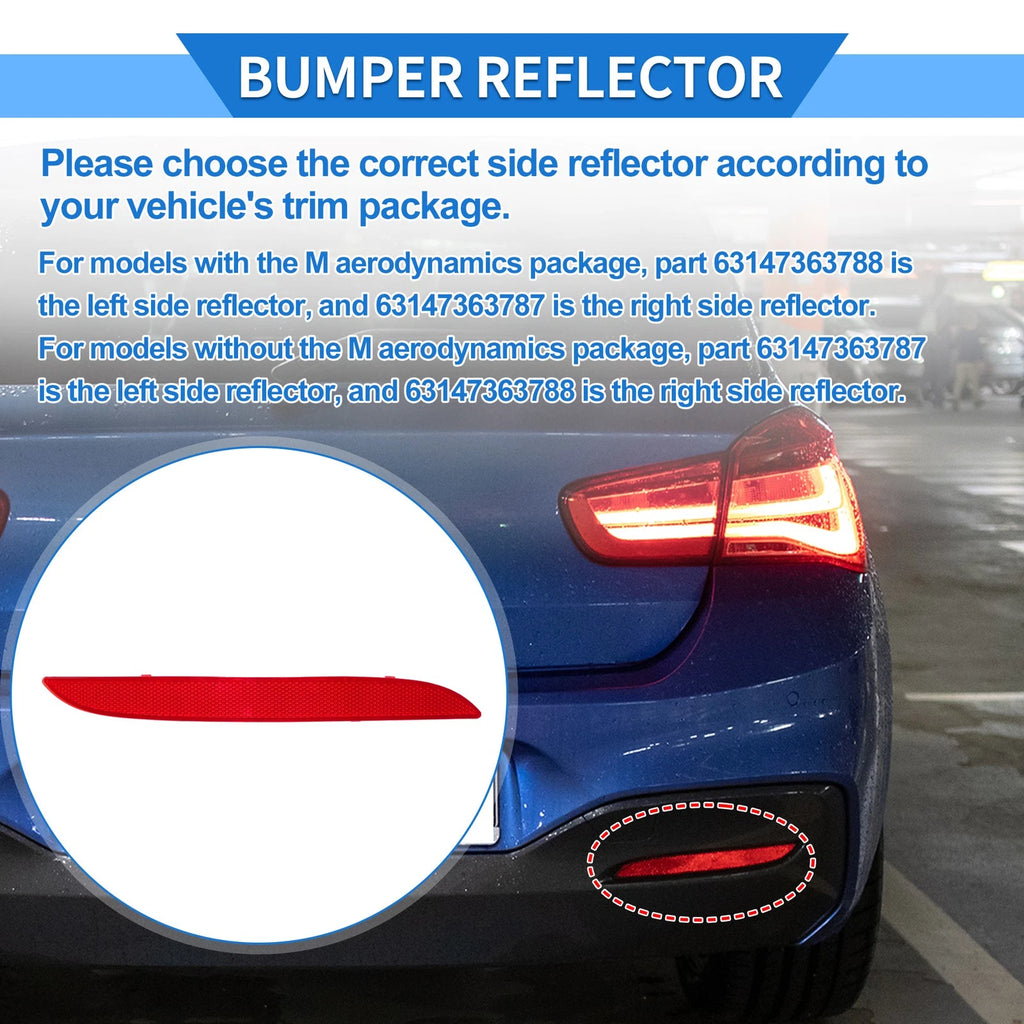 Rear Bumper Reflector Replacement for BMW 1 Series F20 F21 (2015–2016)