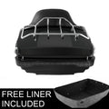 Matt Black King Trunk Rack LED Tail Light for Harley Touring (2014–2023)