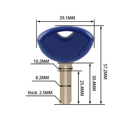 Replacement Blade Uncut Blank Key for BMW R1200R K1300S R1200GS K1200GT