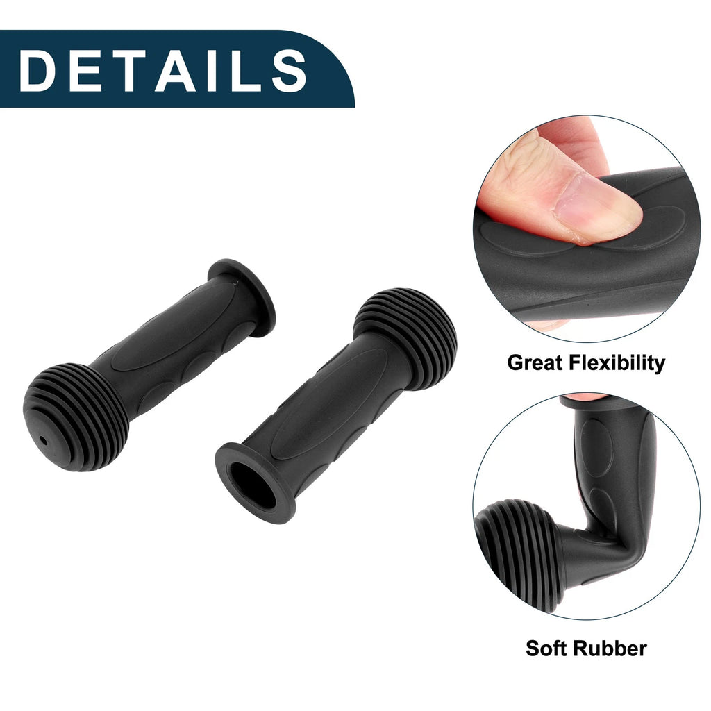 Child Bike Handlebar Grip Covers 110mm Soft MTB End Grips Pair Black (1 Pair)