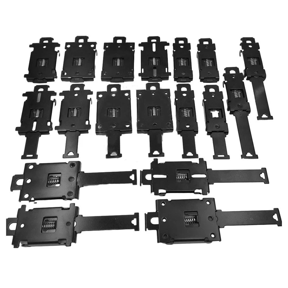 Heavy Duty Aluminum Clips for Secure Circuit Board Installation on DIN Rails