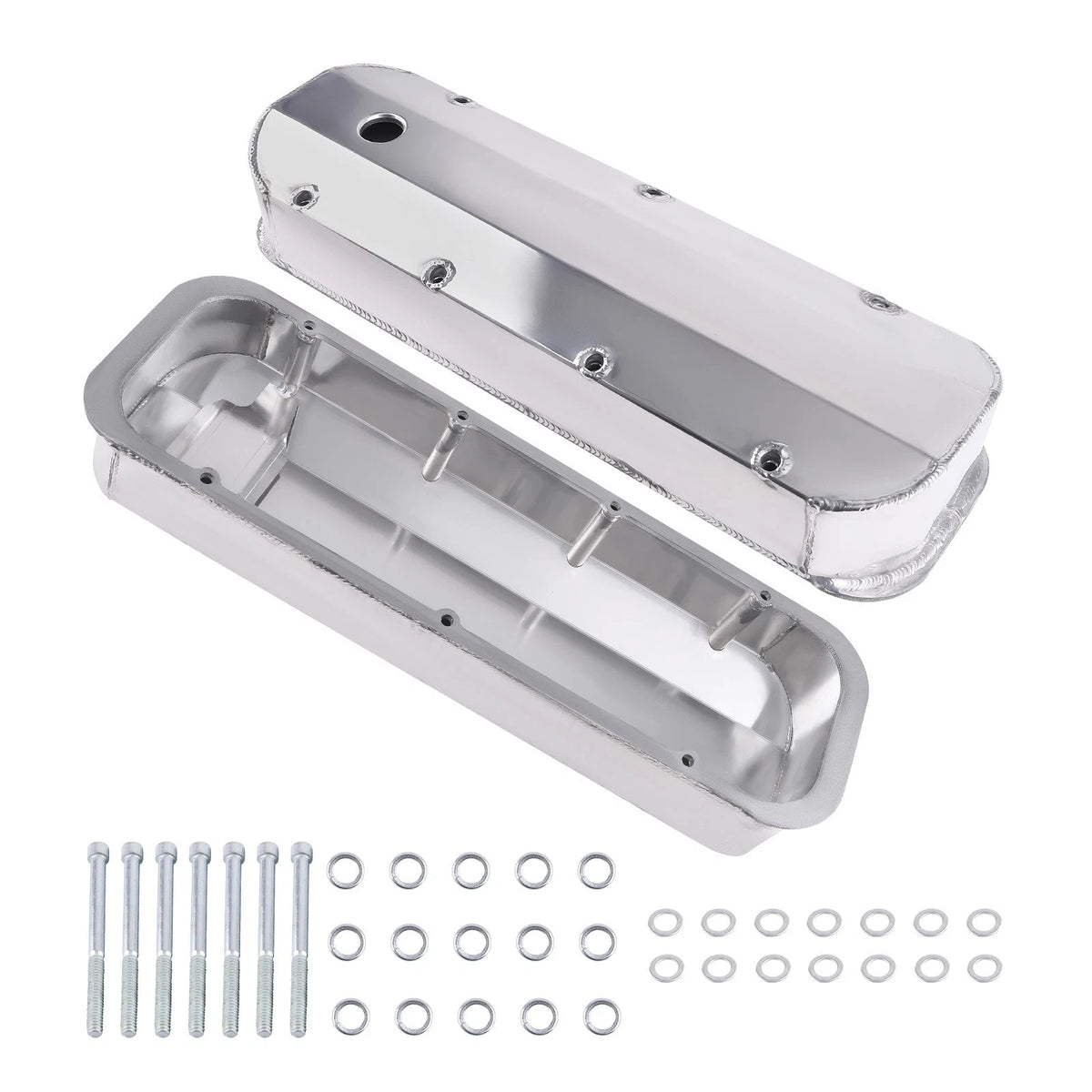 Fabricated Aluminum Valve Covers for Big Block Chevy 502 (1966–2000)