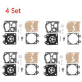 Set of 4 Carburetor Gasket Repair Kit for Chainsaw 4500 5200 5800 (38/45/52/58)