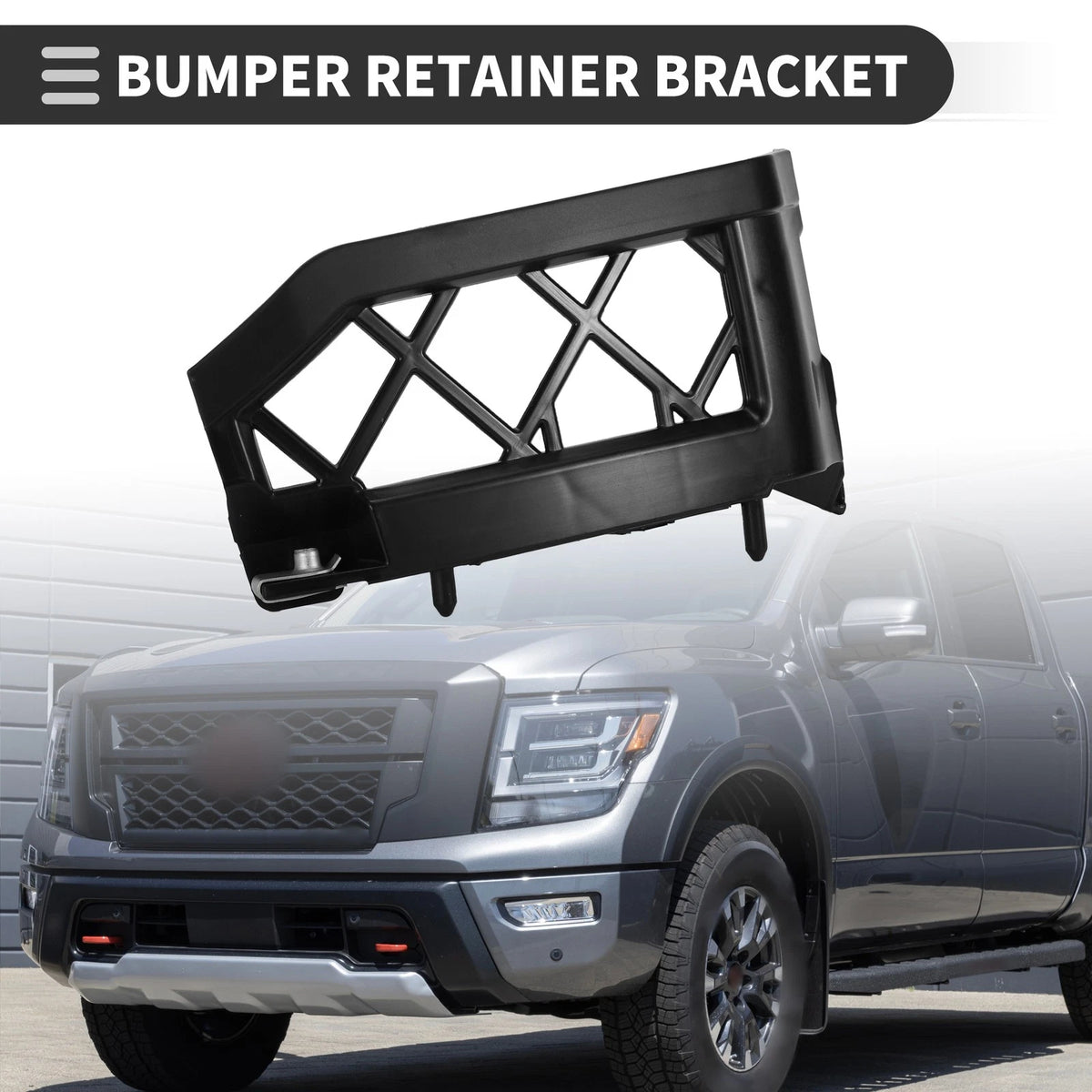 1pc Left Front Bumper Retainer Bracket No. 62223EA500 for Nissan Frontier (2005–2021)