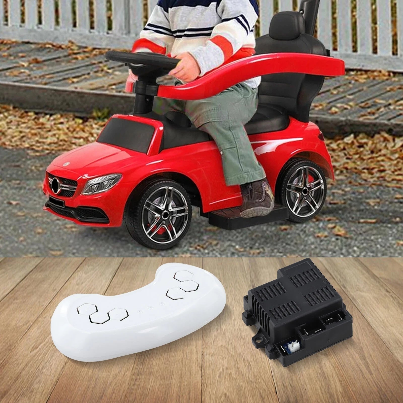 2X Remote Control Receiver for 4G Electric Car Vehicles (12V)