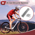 Bicycle Spoke Set 138 mm Galvanized Steel for 14G Bikes (45) (1 Pack)