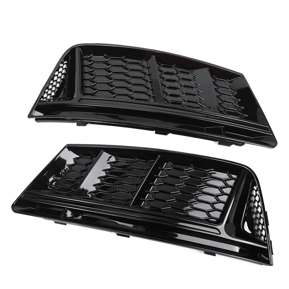 Front Bumper Lower Grill Fog Light Grille for Audi A4 B9 (2016–2018)