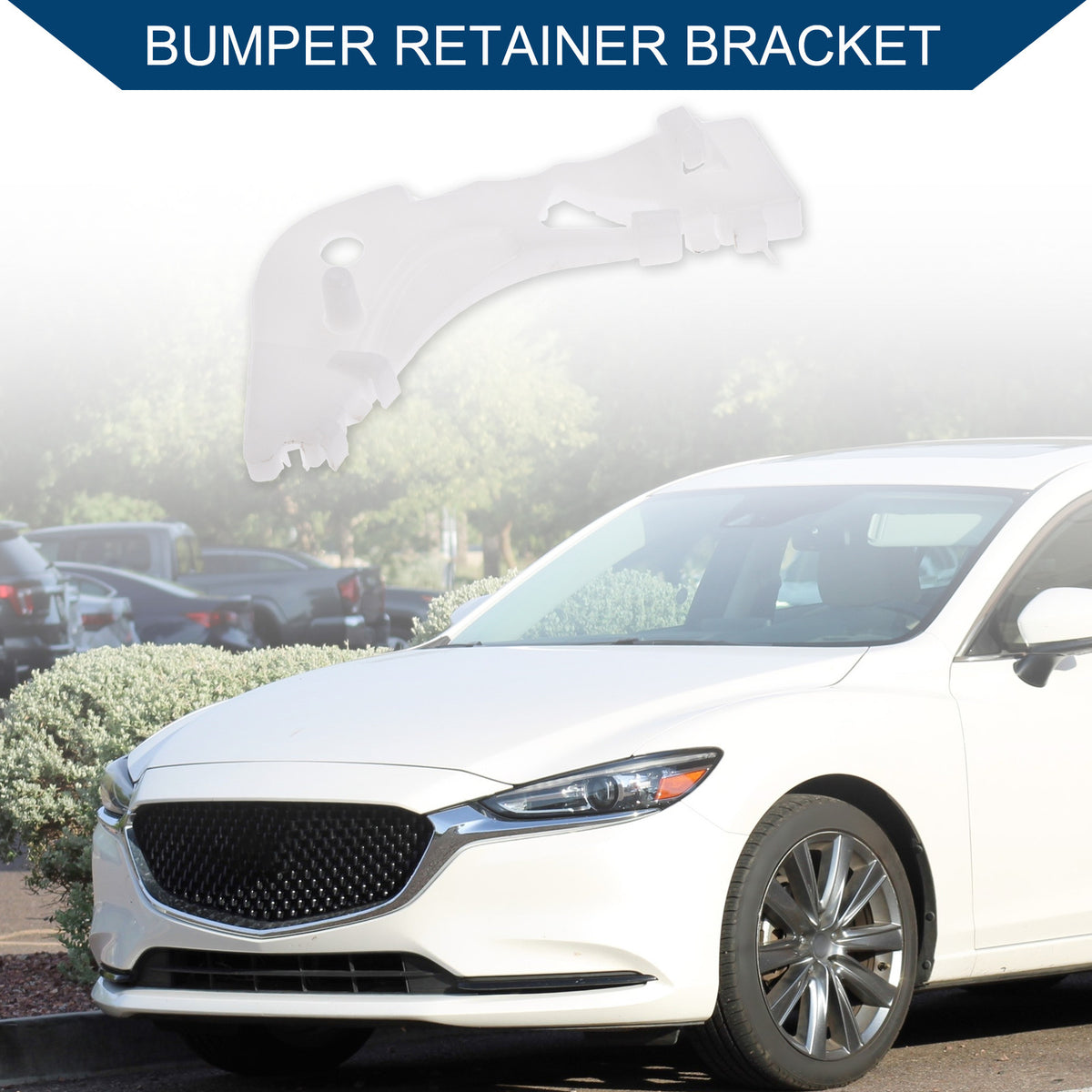 Left Front Bumper Support Bracket Replacement for Mazda 6 (2003–2008)