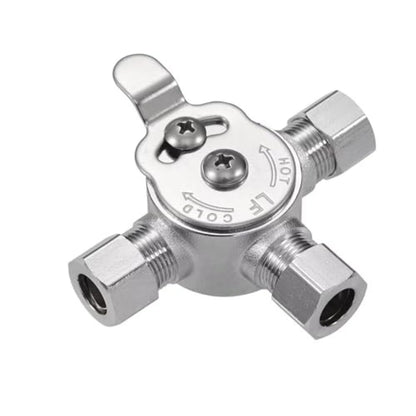 Manual Control Mixing Valve 38 Brass for Hot and Cold Water Systems