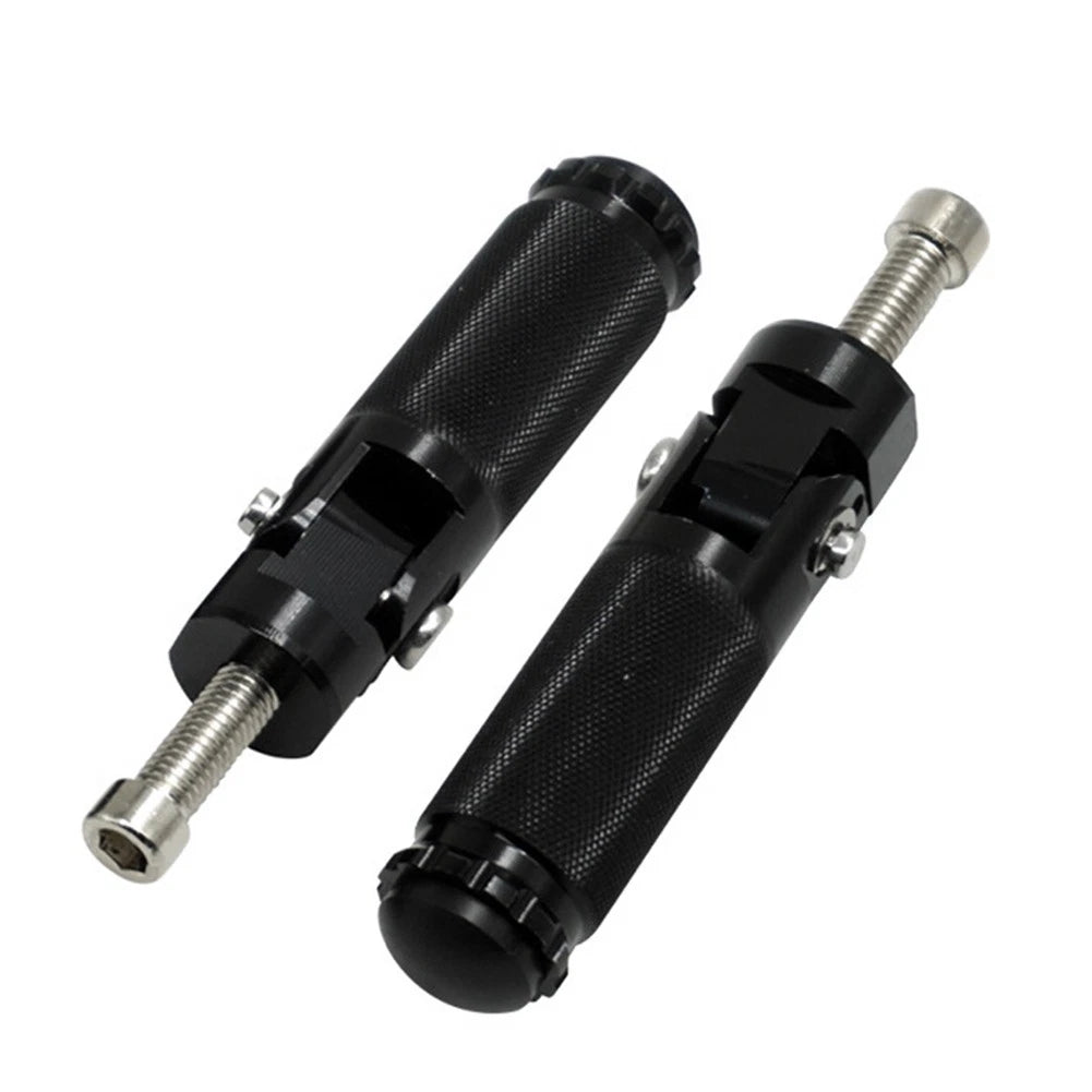 Black CNC Folding Foot Pegs for Universal Motorcycle (All Years)
