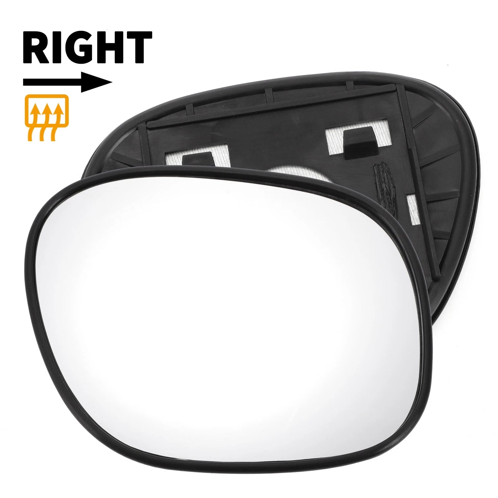 Right Side Mirror Glass w Heated Back for Toyota RAV4 (1994–2000)
