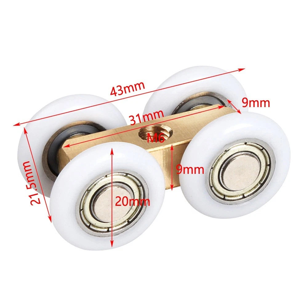 Copper Pulley Bathroom Door Accessories for