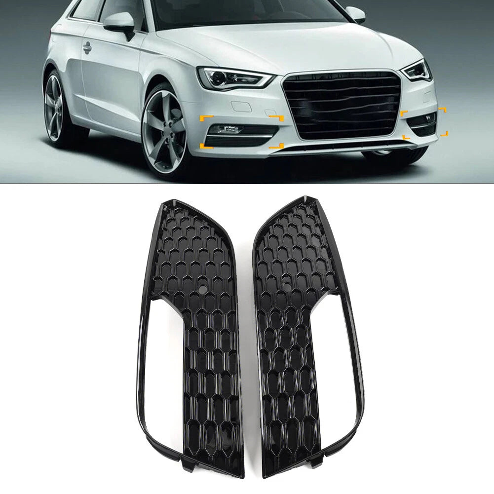 Honeycomb Mesh Fog Lamp Frame Grill for Audi A3 (2012–2016)