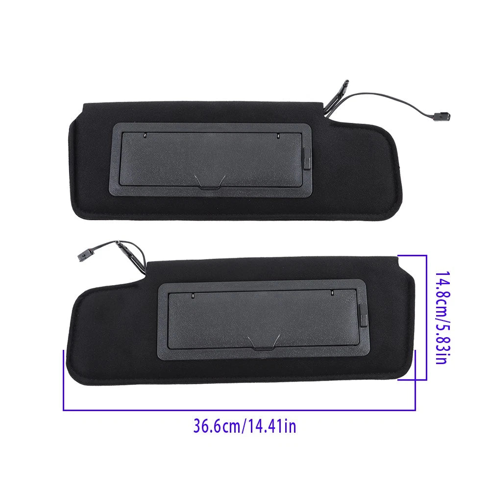 Sun Visor Pair with LED Light for Chevy Corvette C4 (1984–1996)