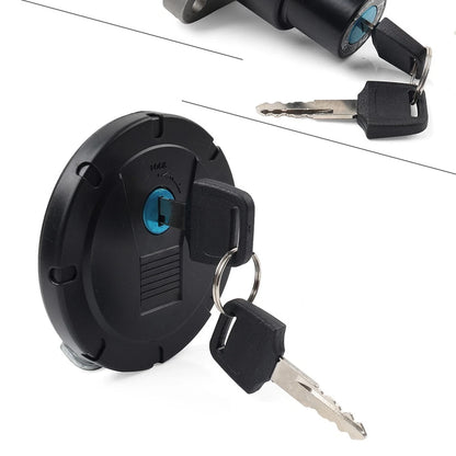Ignition Switch Fuel Gas Cap Lock Key Set for Kawasaki KLR650 (2008–2018)