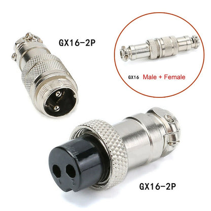Aviation Metal Connectors GX16 Series for Various Pin Counts