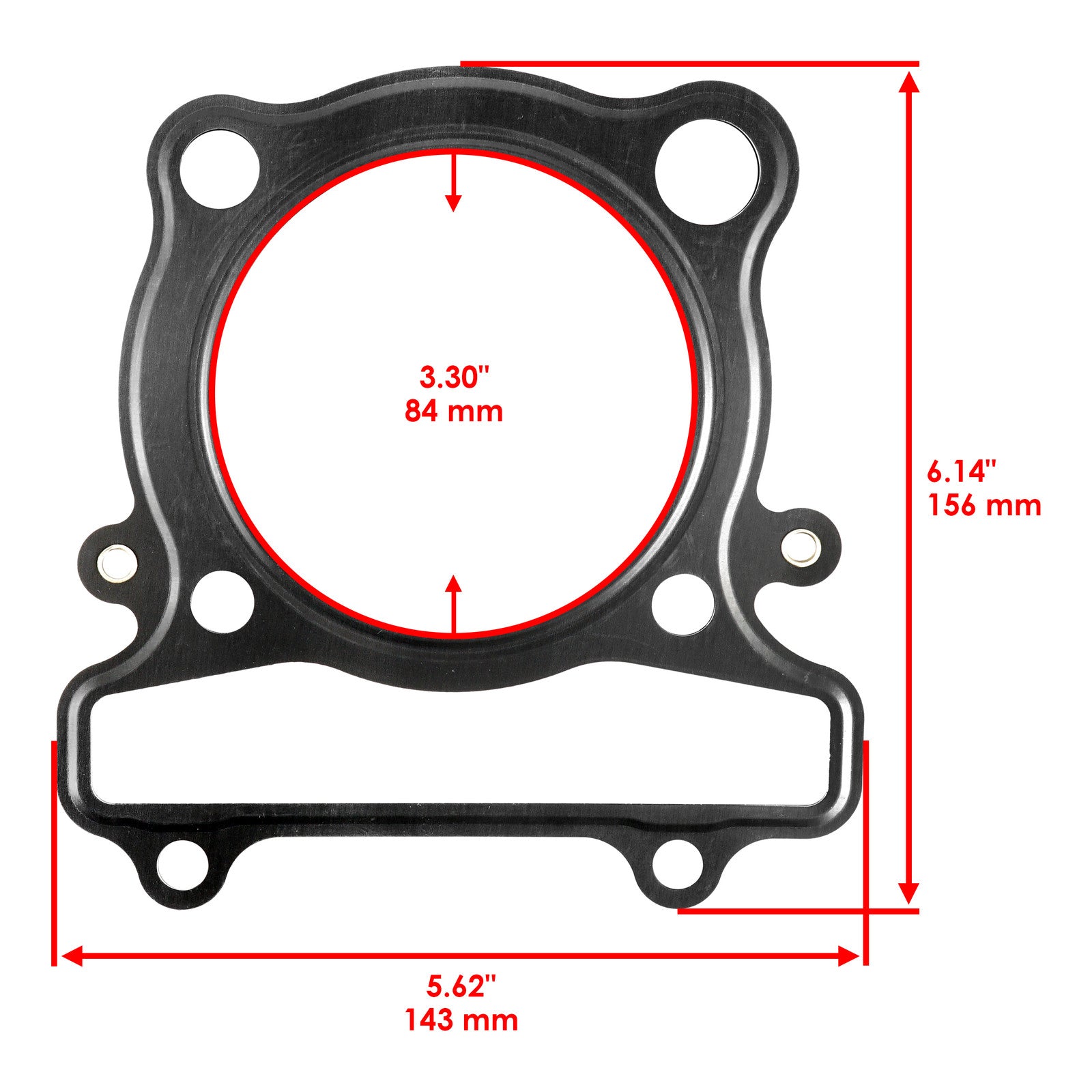 Cylinder Head Gasket Replacement for Yamaha BW350 BIG Wheel (1987–1988)
