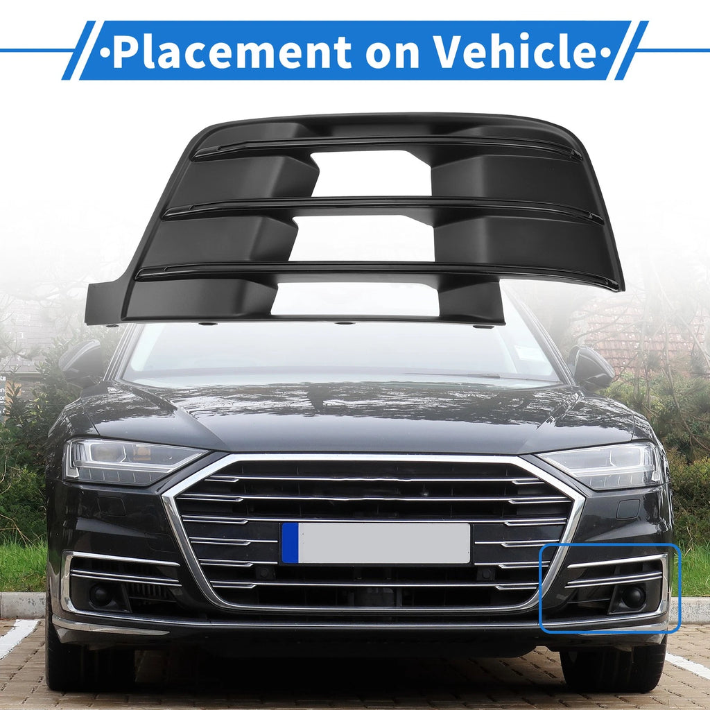 Car Front Left Fog Light Grill Replacement for Audi Q7 S Line (2016–2019)