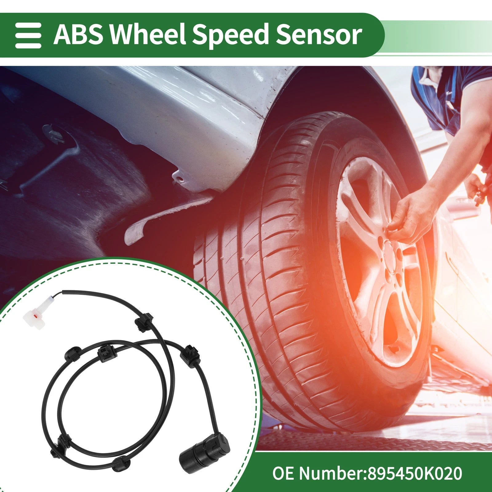 ABS Wheel Speed Sensor Rear Right Replacement for Toyota Hilux Vigo (2005–2015)