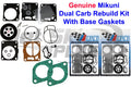 Carburetor Rebuild Kit & Base Gasket for SeaDoo GSX 787 800 (1997–2002)