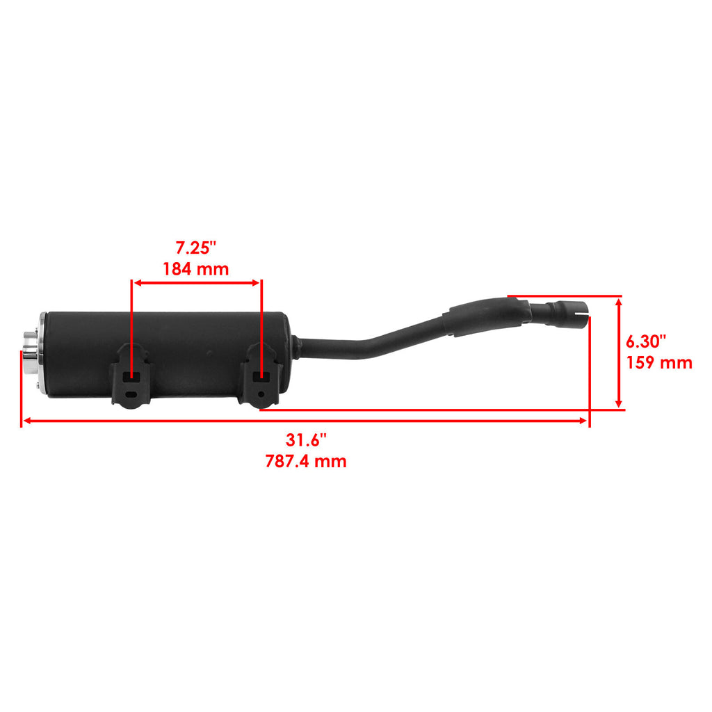 Exhaust Muffler Replacement for Honda TRX250X 2X4 (2009–2014)