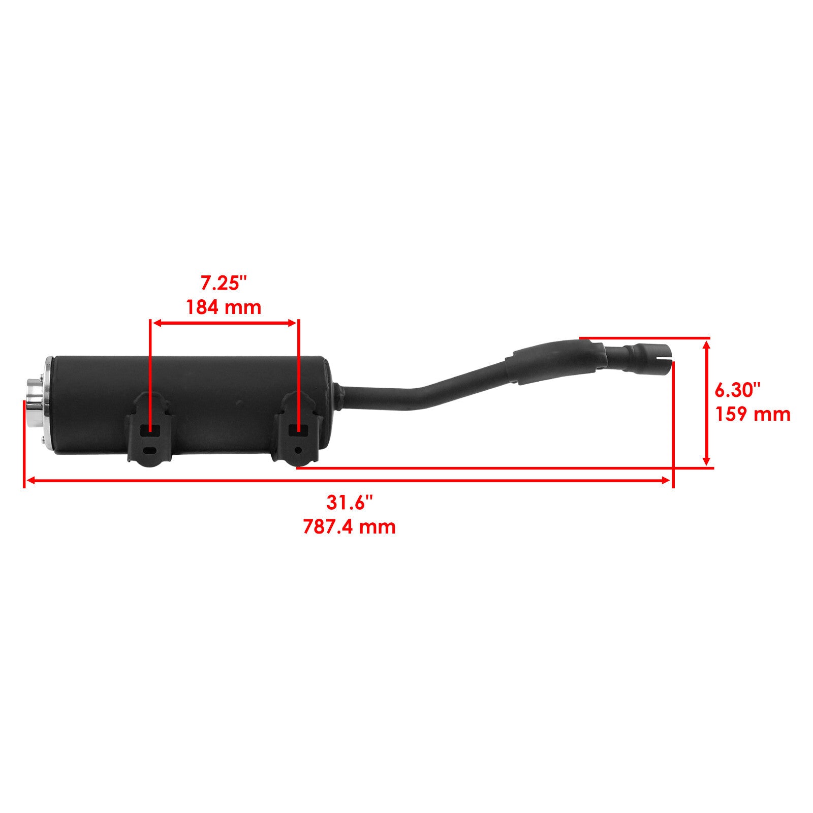Exhaust Muffler Replacement for Honda TRX250X 2X4 (2009–2014)