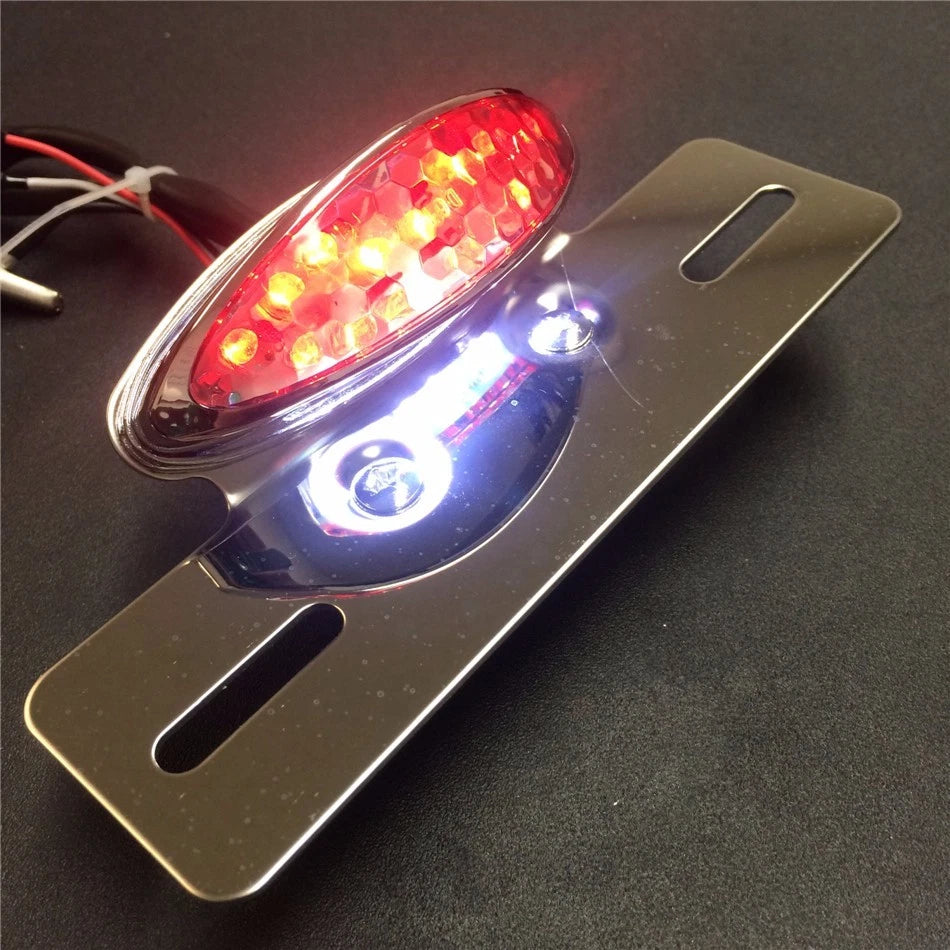 Smoke LED Integrated Tail Light for Motorcycle (12V)