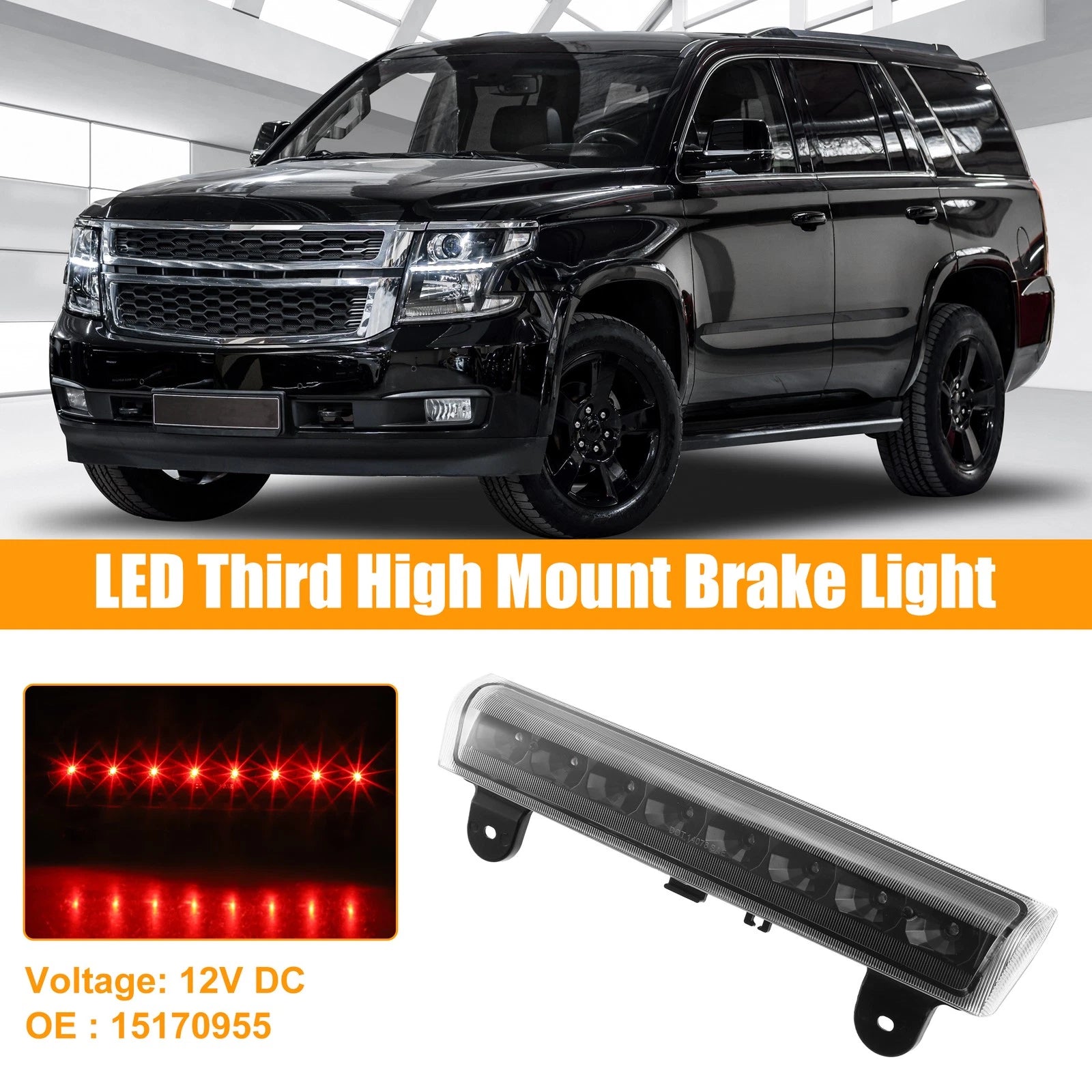 Third High Mount Brake Light Replacement for Chevrolet Suburban (2007–2014)