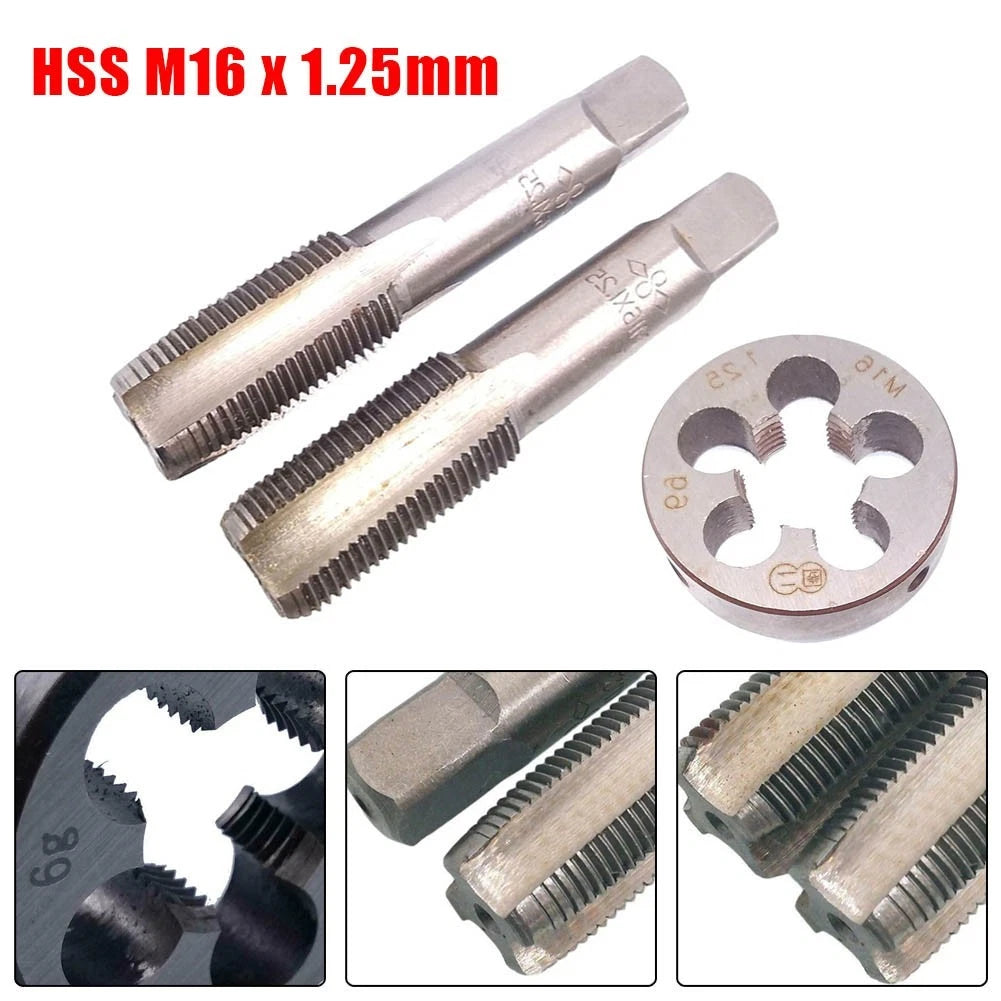 Set of 1 Taper Tap Die Metric Right Hand Thread Accessories
