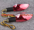 LED Turn Signal Light Bulbs for Universal Vehicles (Plastic, Red)