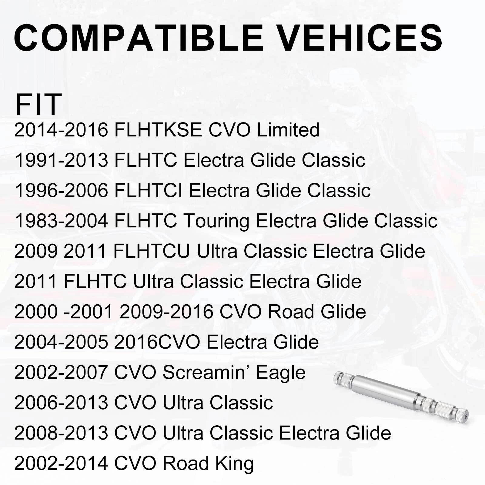 Shifter Shaft for FLHT Touring CVO Street Glide (1984–2016) Replaces 33709-82A