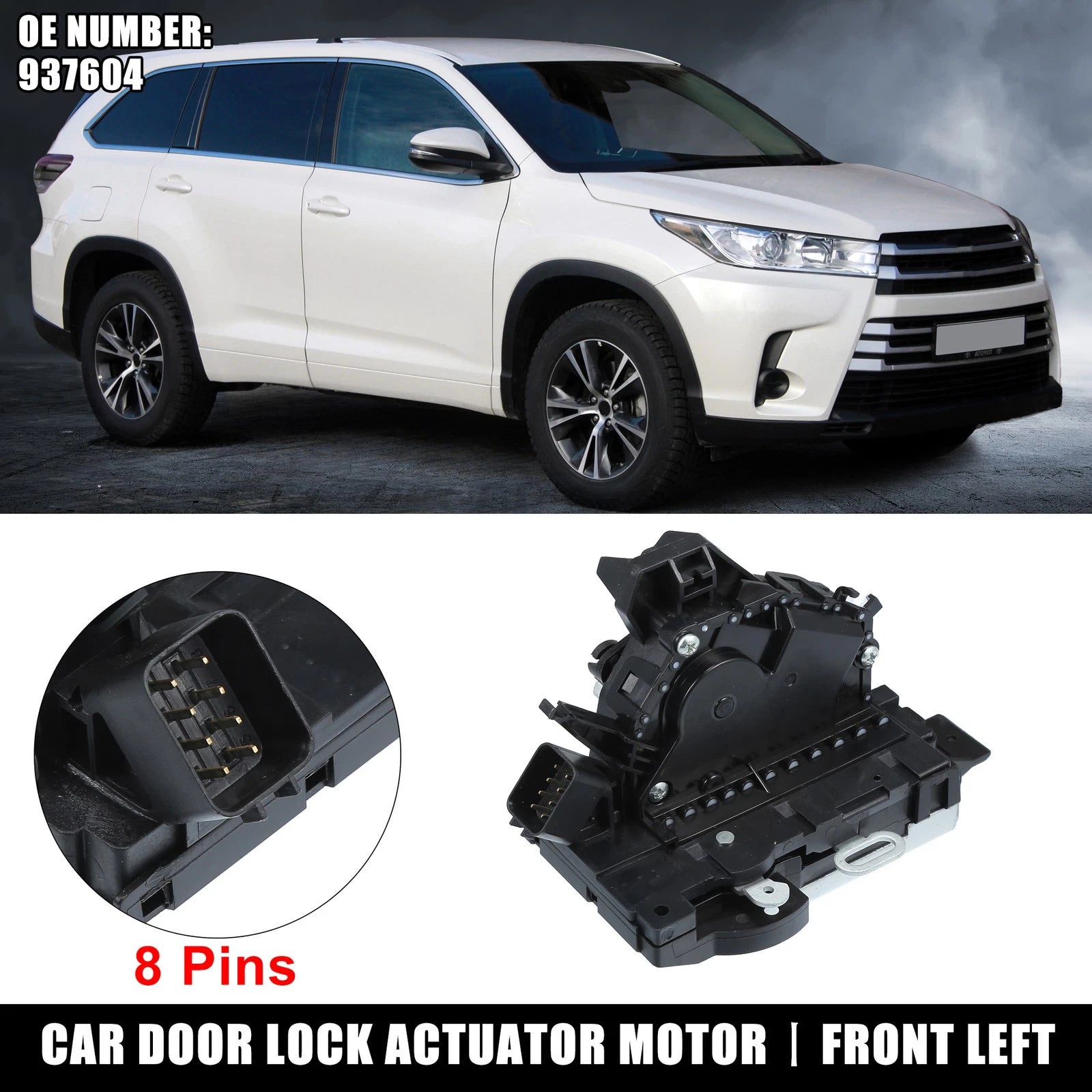 Front Left Power Door Lock Actuator Motor Replacement for Ford Focus (2002-2007)