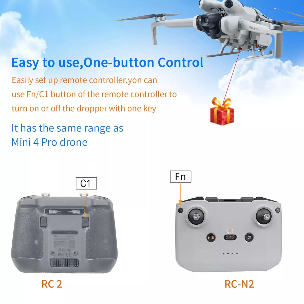 Drone Thrower Airdrop System for DJI Mini 4 Pro (2023)