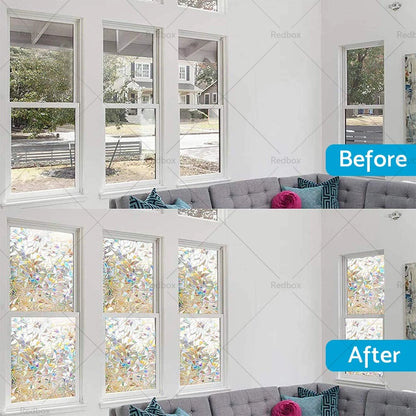 Window Film for Home or Office with Laser Light Effect & Privacy
