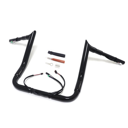 12" Black Prewired Handlebar for Harley Street Glide/Electra Glide (2014–2015)