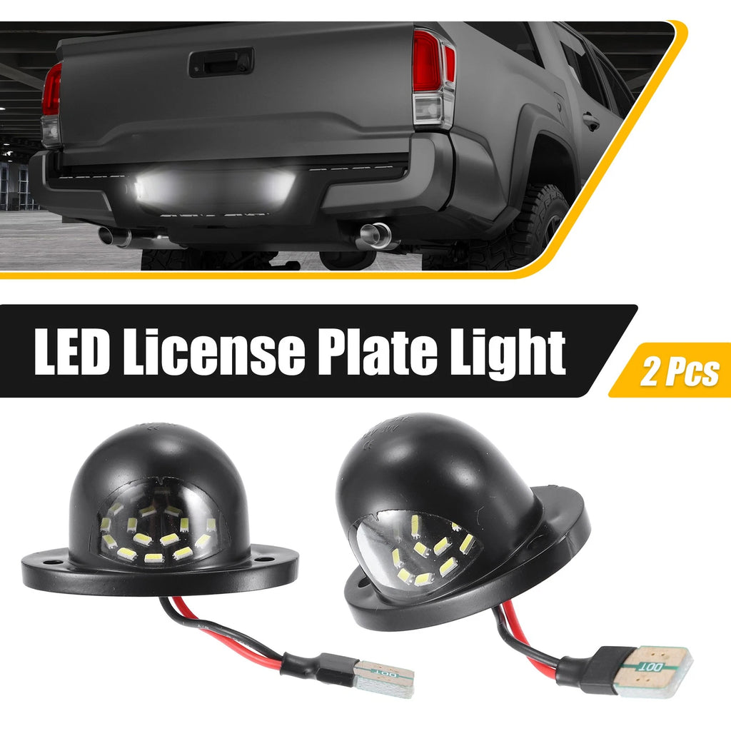 LED License Plate Light Lamp Assembly 2pcs for Dodge Ram 1500 (2002–2008)