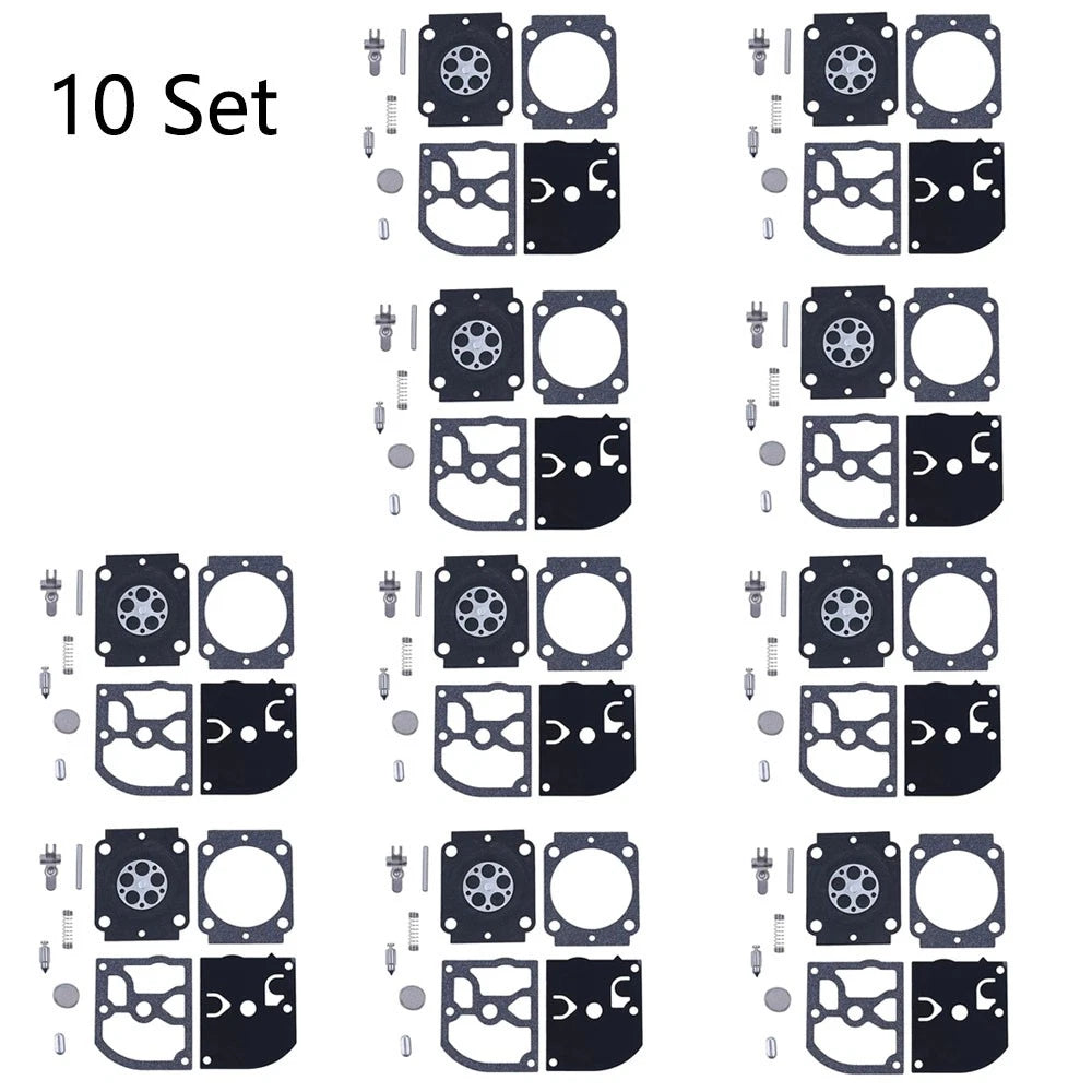 Set of 10 Carburetor Repair Kits for STIHL BG66 BG86 ZAMA RB-155 RB-164