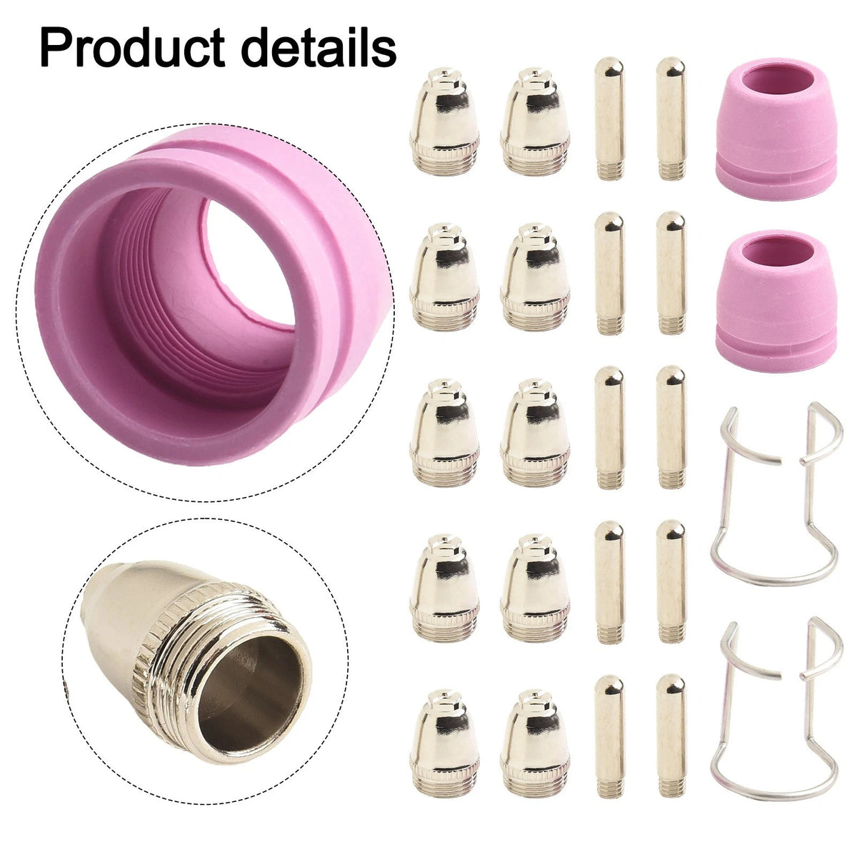24PCS Plasma Cutter Torch Tip Kit SG55 AG60 WSD60 for CUT60SP LGK 60