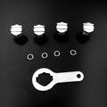 Universal Chrome License Plate Mounting Hardware Washer Nut & Screw